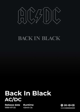 AC/DC Back In Black Album Cover