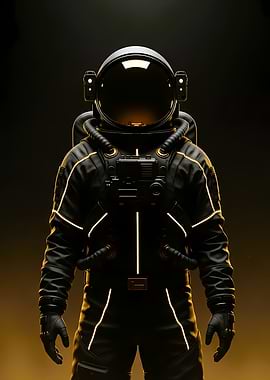 Astronaut in Black Suit