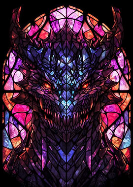 Stained Glass Voidwalker Dragon