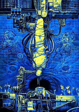 Surreal Machine with Bound Figure