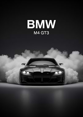 BMW M4 GT3 car Poster