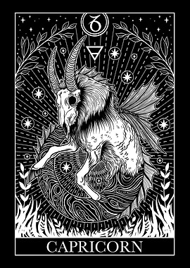 Capricorn Zodiac Sign Tarot Card