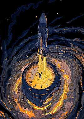 Rocket Launching from Watch Face