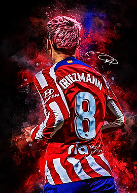 Antoine Griezmann Atletico Madrid Art