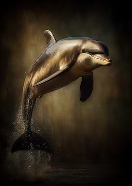 Dolphin Leaping from Water