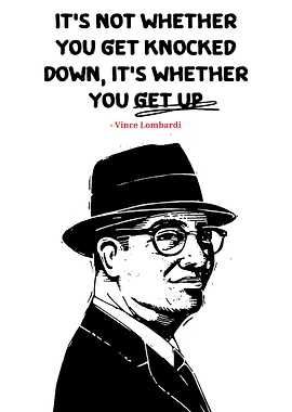 Vince Lombardi Quote Art