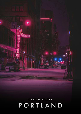 Portland Oregon Night