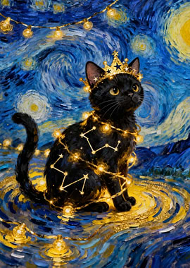 Starry Night Cat King