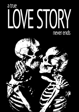 Skeletal Love Story Poster