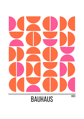 Bauhaus Geometric Pattern Art Print