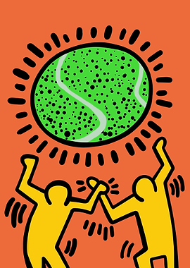 Tennis Celebration Pop Art