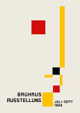 Bauhaus Face Logo 1923 Poster