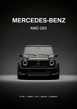 Mercedes-Benz AMG G63 Black poster