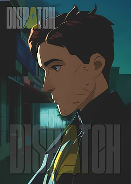 Animated Man in Cityscape at Night