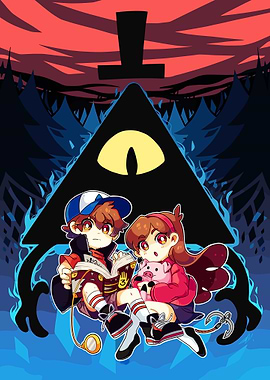 Gravity Falls: Dipper, Mabel, and Bill