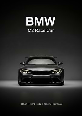 BMW M2 Race Car poster