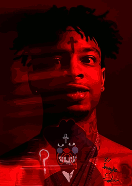 British Rapper Album Cover Portrait