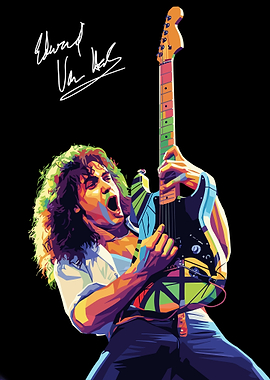 Eddie Van Halen Guitar Portrait
