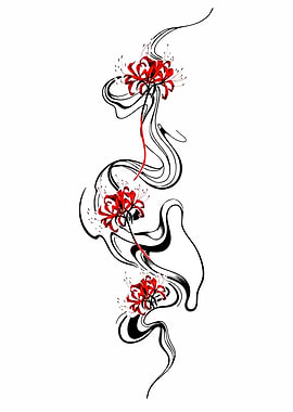 Red Spider Lily Floral Design