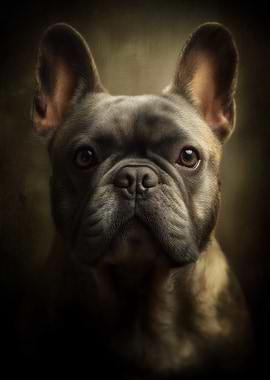 Portrait of a French Bulldog