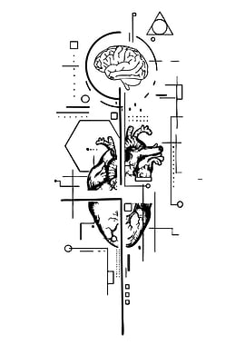 Brain and Heart Geometric Design