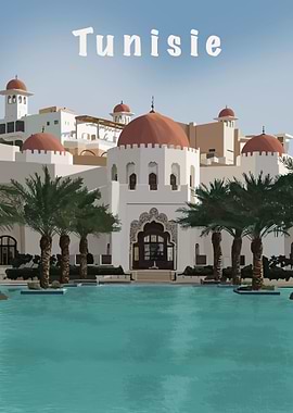 Tunisie Travel Poster