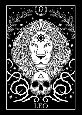 Leo Zodiac Sign Tarot Card