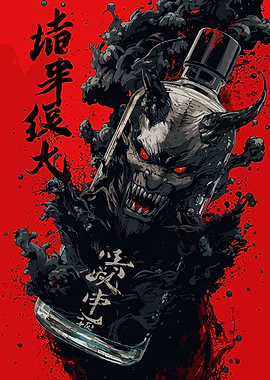 Demon Bottle Illustration