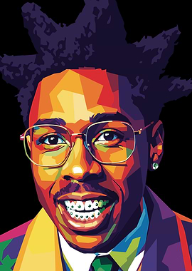 Tyler The Creator Colorful Portrait