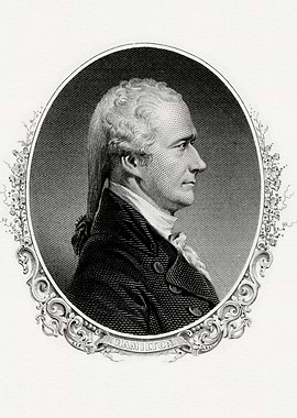 Alexander Hamilton Portrait Engraving