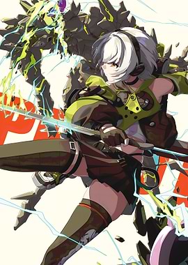 Anime Girl with Robot Companion