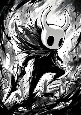 Hollow Knight Ink Illustration