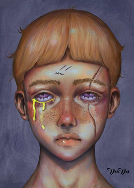 Wounded Boy Portrait