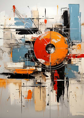 Focused Chaos: Abstract Circle Painting