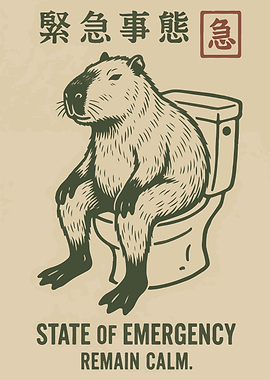 Capybara on Toilet: State of Emergency