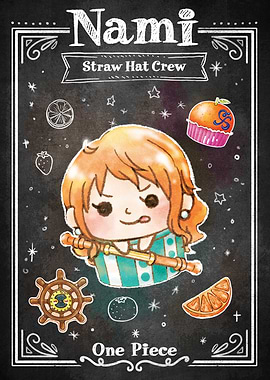 Nami Tangerine Sweet Chalkboard