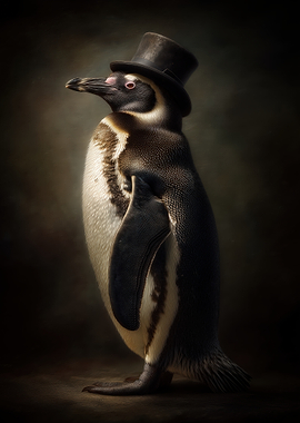 Penguin with Top Hat