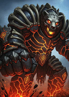 Armored Lava Bear Warrior