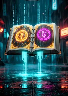 Cyberpunk Magic Book