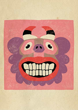 Dancing Diablitos - Monster Faces Illustrations