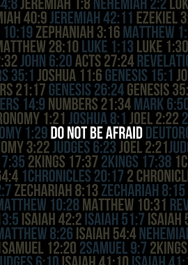 Minimalist Christian Poster – “Don’t Be Afraid”