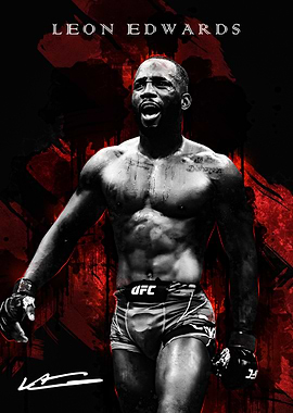 Leon Edwards UFC Fighter Portrait