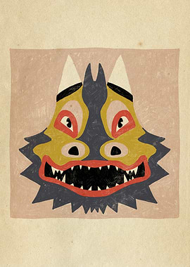 Dancing Diablitos - Monster Faces Illustrations