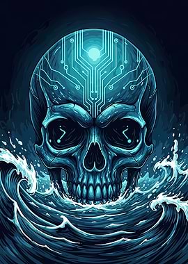Cyberpunk Skull