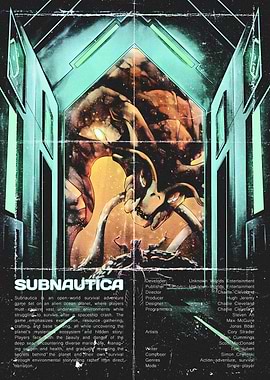 Subnautica Game Poster Art