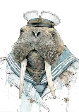Walrus Captain Portrait