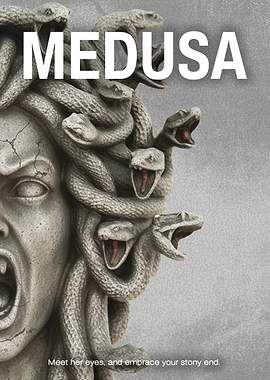 Medusa Stone Statue