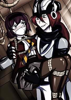 Soluna Bound Anime Girl Held by Knight