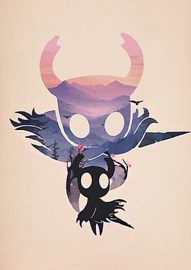 Hollow Knight Silhouette Landscape Art
