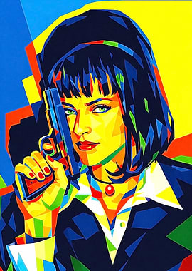 Mia Wallace Pulp Fiction Pop Art